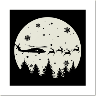 UH-60 Blackhawk Reindeer Posters and Art